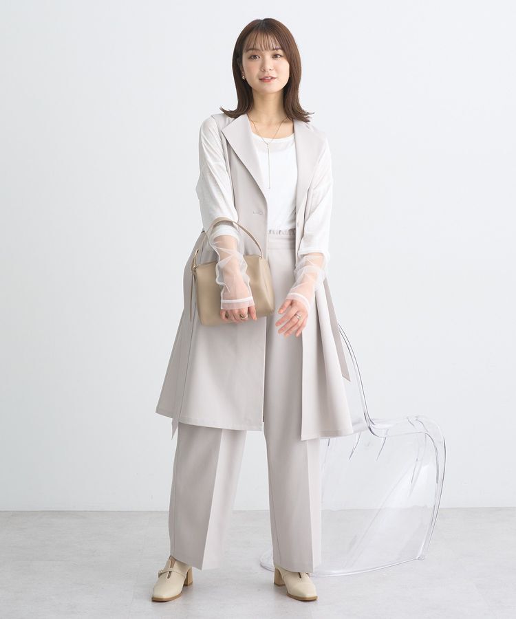 earth music&ecology「ミドル丈ジレ」|ベスト・ジレ|