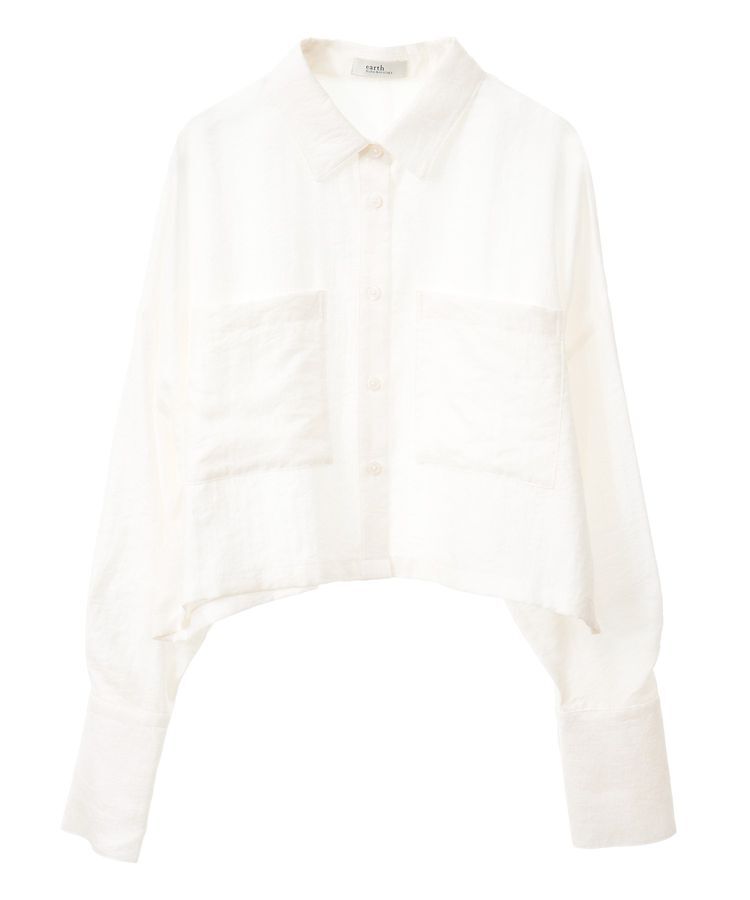 earth music&ecology「Wポケットショートシャツ」|シャツ・ブラウス|