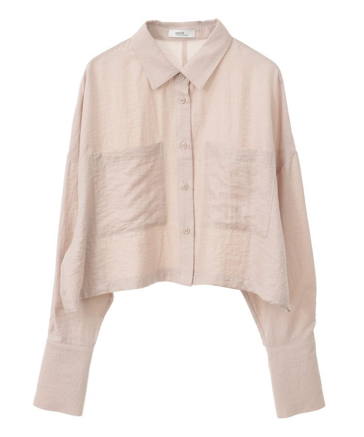 earth music&ecology「Wポケットショートシャツ」|シャツ・ブラウス|