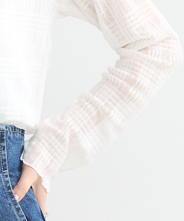 earth music&ecology「シアーチェックプルオーバー」|Tシャツ・カットソー|