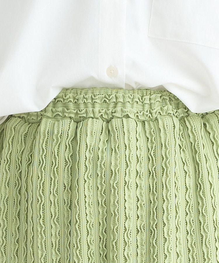 earth music&ecology「ベルティカルフリルナロースカート」|タイト|