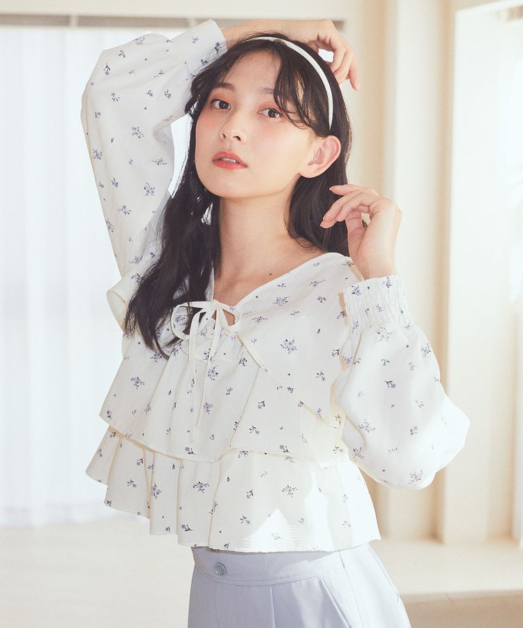 earth music&ecology「ティアードアンサンブルブラウス」|シャツ・ブラウス|