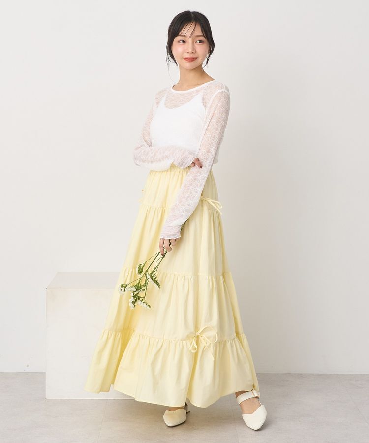 earth music&ecology「シアーレースプルオーバー」|Tシャツ・カットソー|