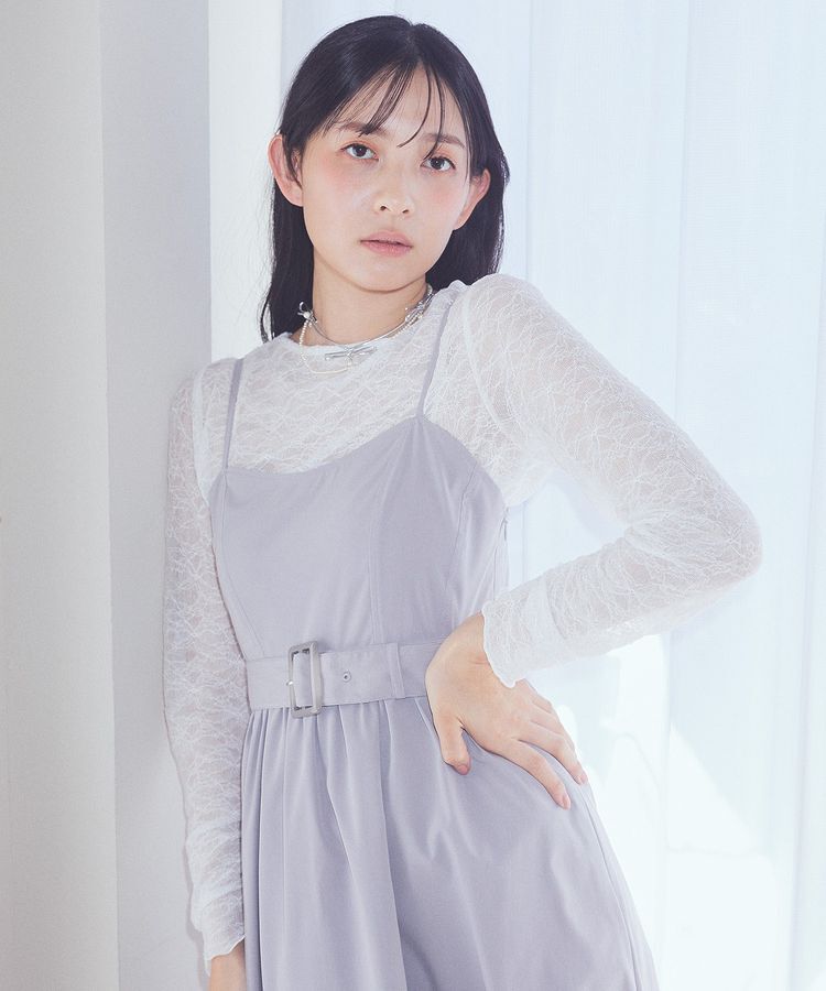 earth music&ecology「シアーレースプルオーバー」|Tシャツ・カットソー|