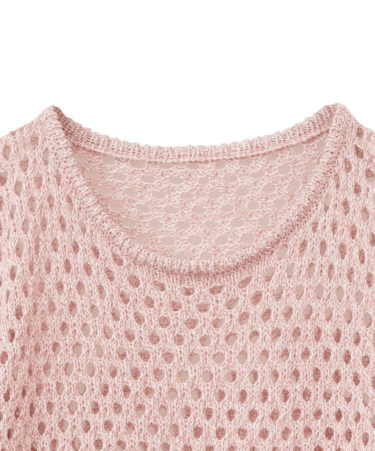 earth music&ecology「カラーメッシュプルオーバー」|チュニック|