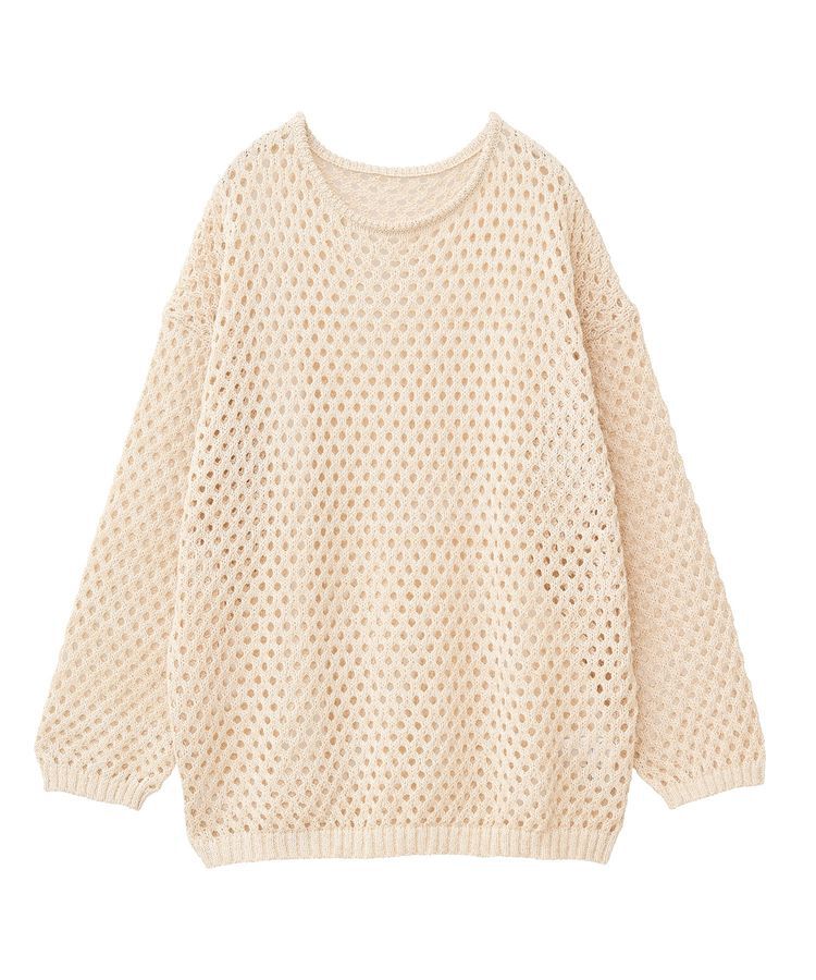 earth music&ecology「カラーメッシュプルオーバー」|チュニック|