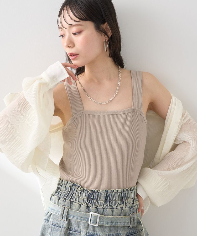 earth music&ecology「ワイドストラップキャミソール」|キャミソール|