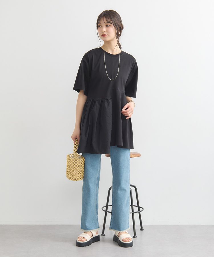 earth music&ecology「ドッキングヘムプルオーバー」|Tシャツ・カットソー|