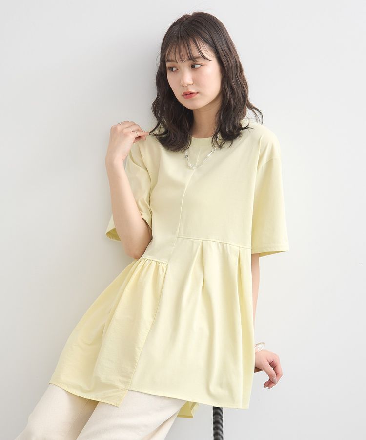 earth music&ecology「ドッキングヘムプルオーバー」|Tシャツ・カットソー|