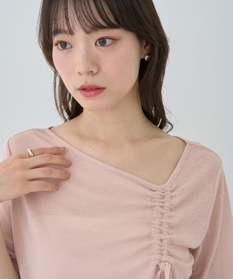 earth music&ecology「アシメネックドロストシアープルオーバー」|Tシャツ・カットソー|