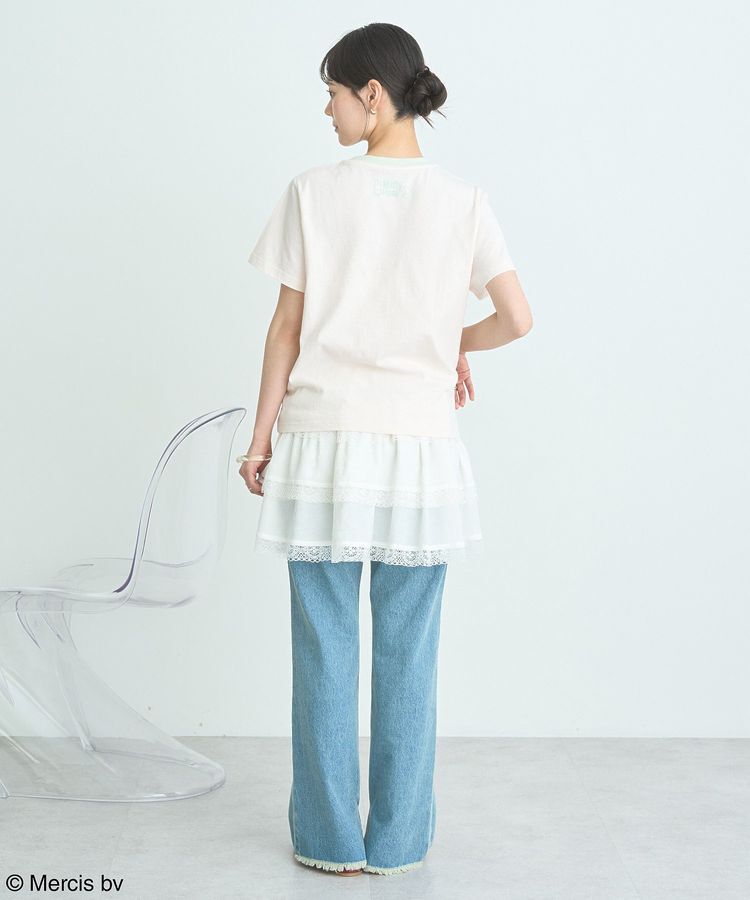 earth music&ecology「miffy/earth Rose ringer Tee」|Tシャツ・カットソー|