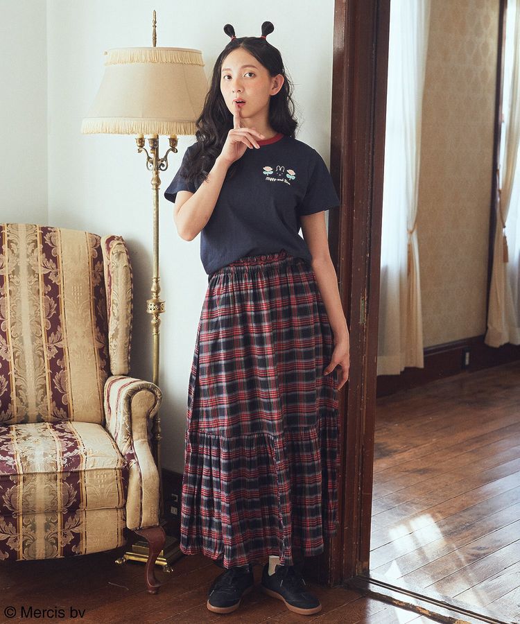 earth music&ecology「miffy/earth Rose ringer Tee」|Tシャツ・カットソー|