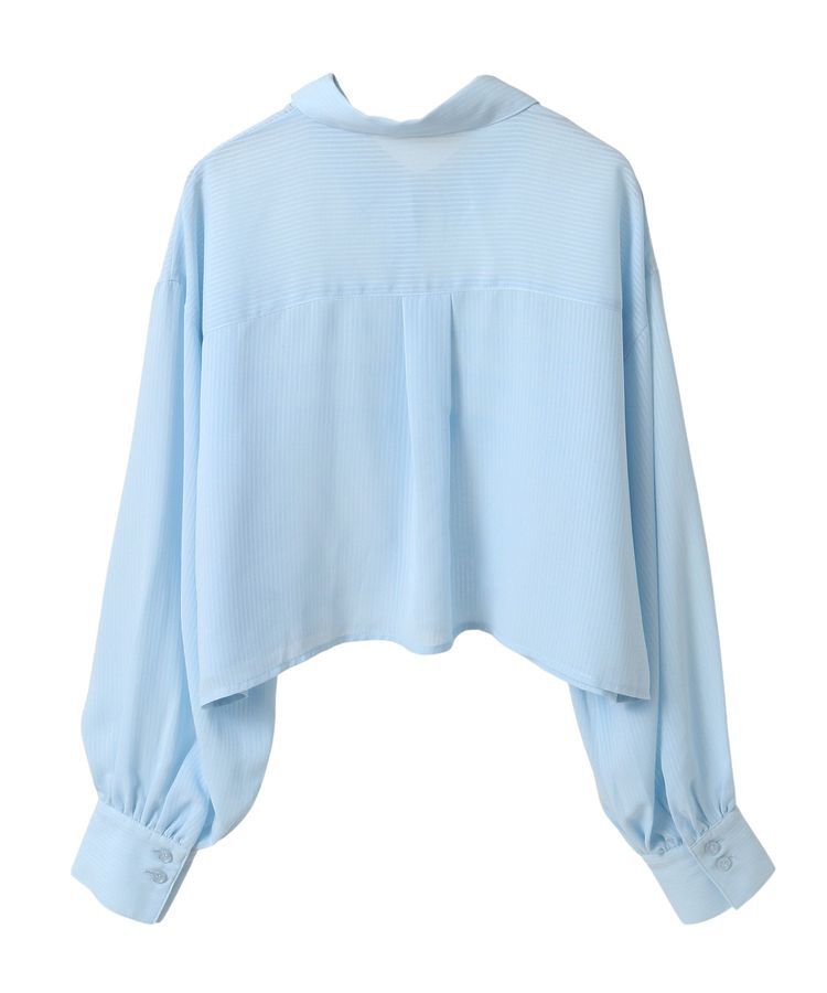 earth music&ecology「フロントチュールフリルクロップドシャツ」|シャツ・ブラウス|