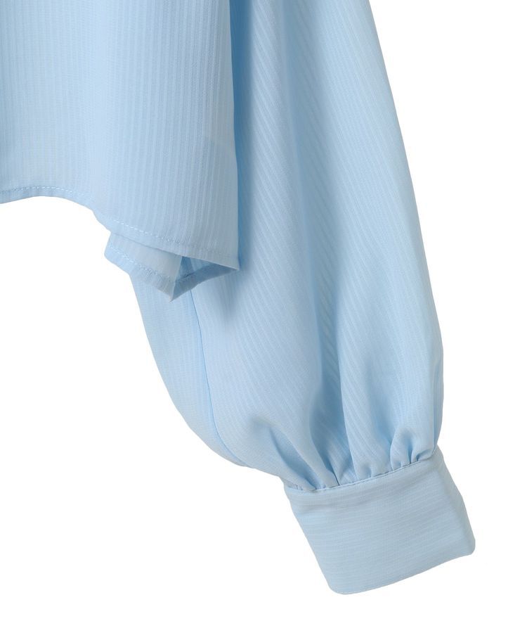 earth music&ecology「フロントチュールフリルクロップドシャツ」|シャツ・ブラウス|