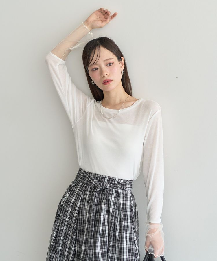 earth music&ecology「シアースリーブプルオーバー」|Tシャツ・カットソー|