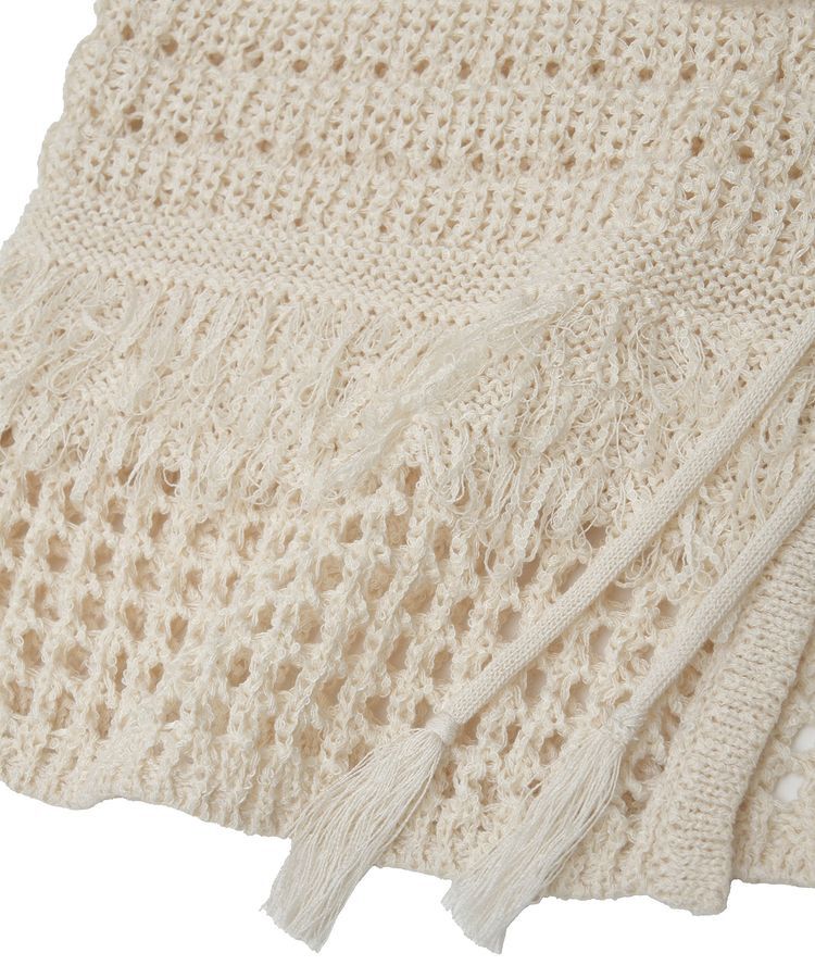 earth music&ecology「フリンジニットビスチェ」|ベスト・ジレ|