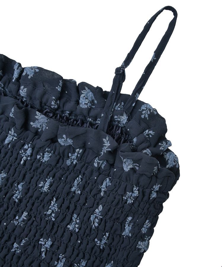 earth music&ecology「花柄シアーポップコーンキャミワンピース」|ワンピース|