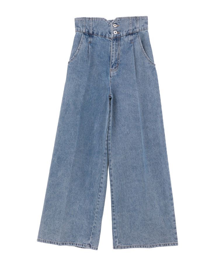earth music&ecology「ハイウエストデニムパンツ」|デニム|