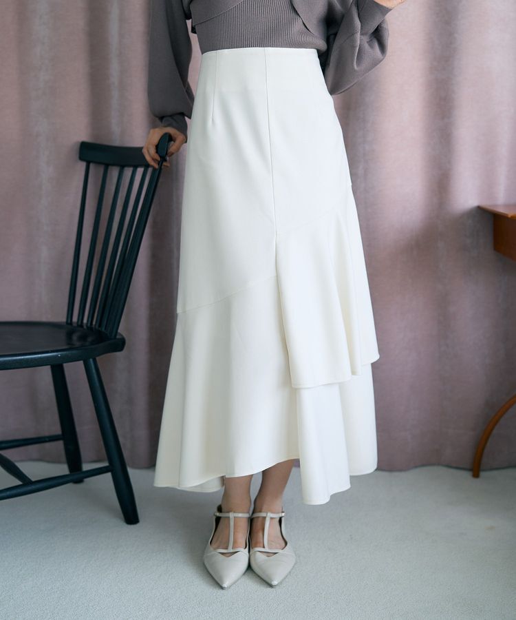 earth music&ecology「ティアードイレヘムスカート」|フレア|