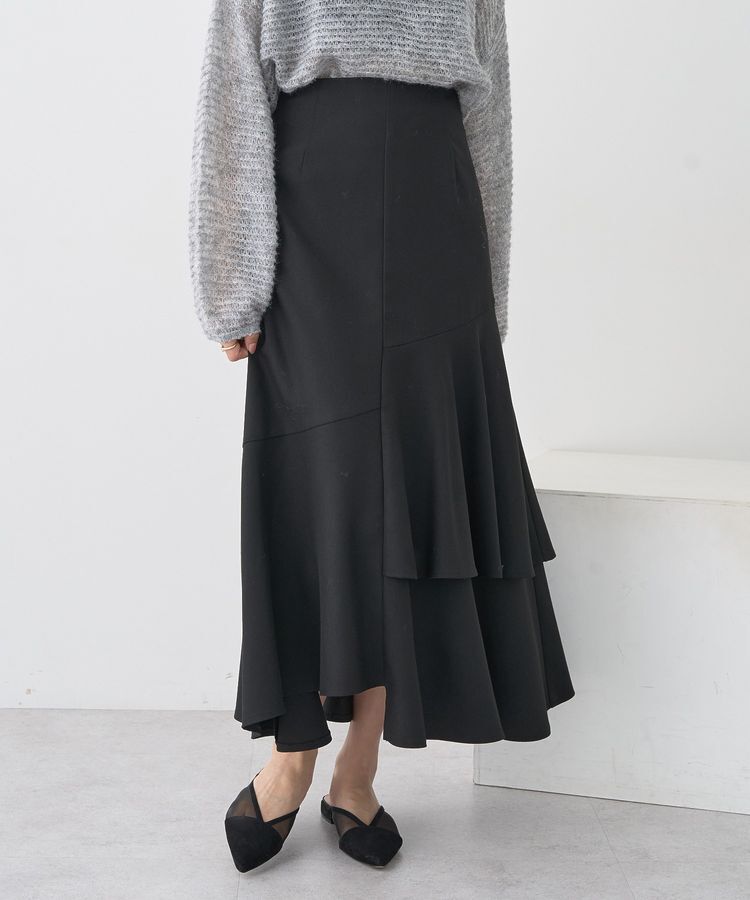 earth music&ecology「ティアードイレヘムスカート」|フレア|