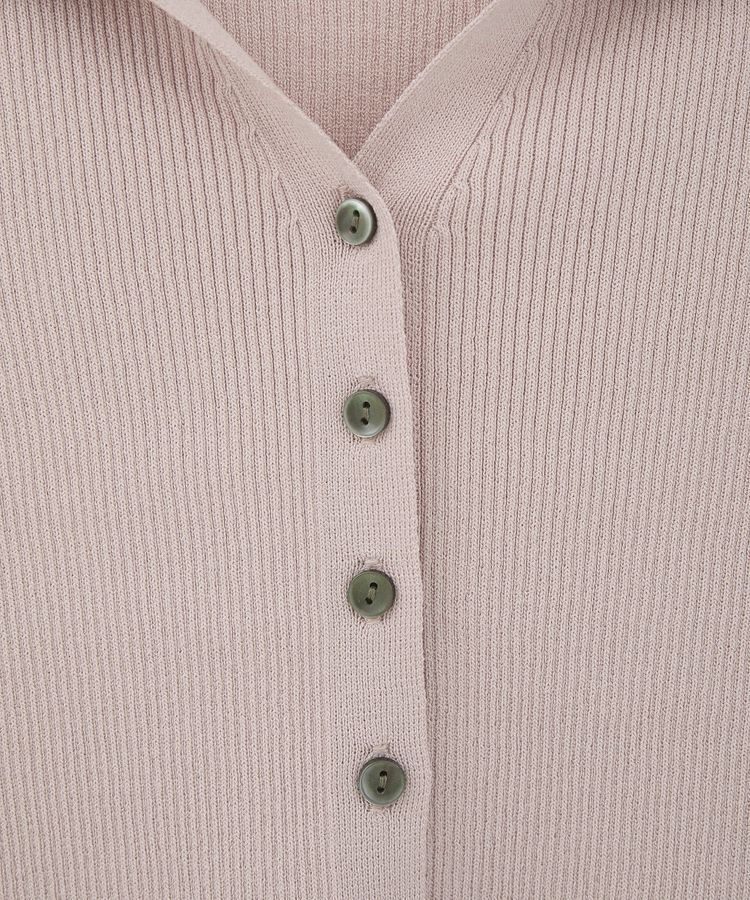 earth music&ecology「襟付きニットカーディガン」|カーディガン|