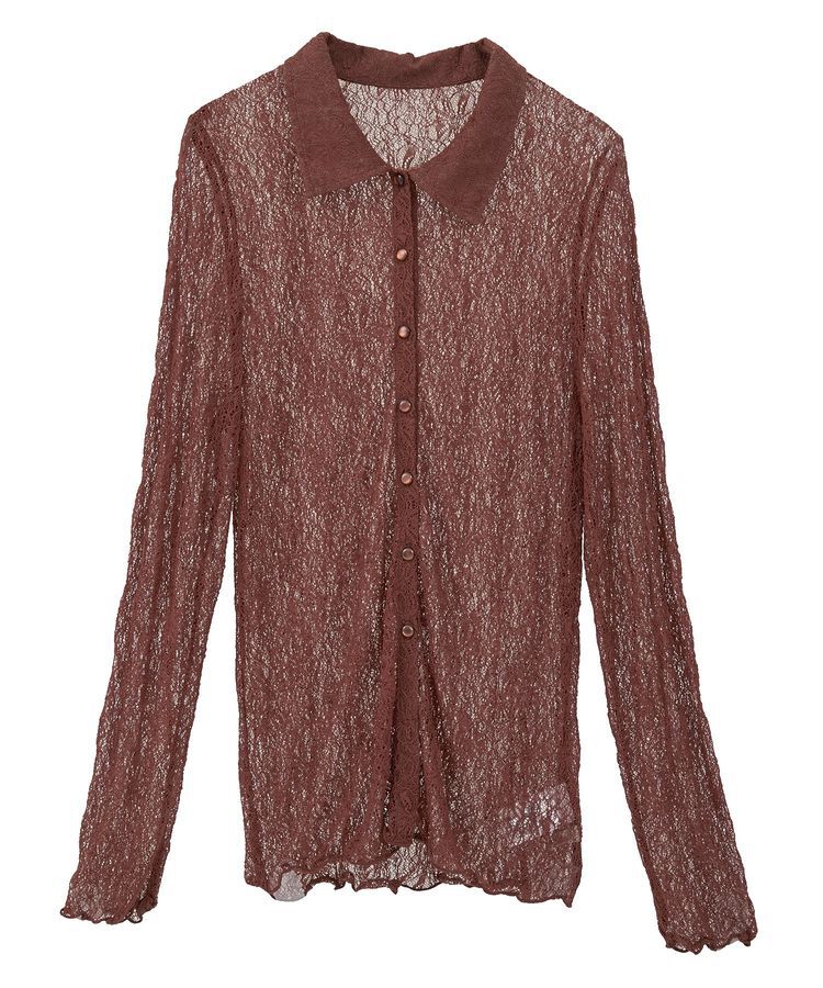 earth music&ecology「ストレッチレースシャツ」|シャツ・ブラウス|