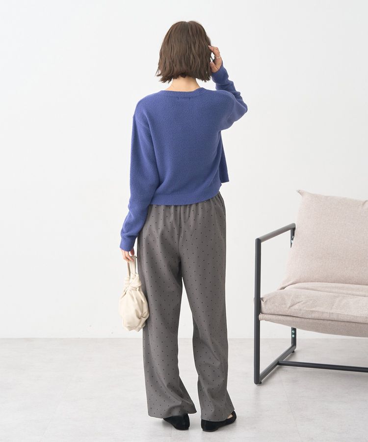 earth music&ecology「パウダーシャギークルーネックカーディガン」|カーディガン|