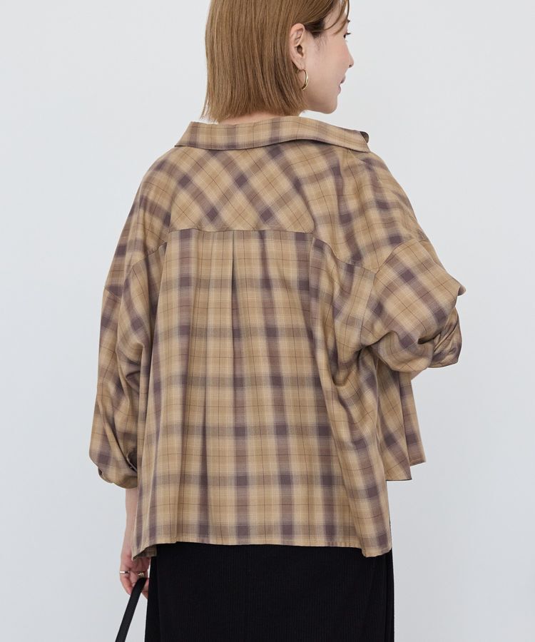 AMERICAN HOLIC「イージーケアチェックショート丈シャツ」|シャツ・ブラウス|