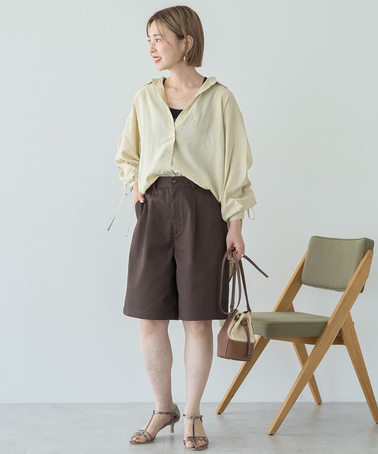 AMERICAN HOLIC「シアーバックギャザーリボンシャツ」|シャツ・ブラウス|