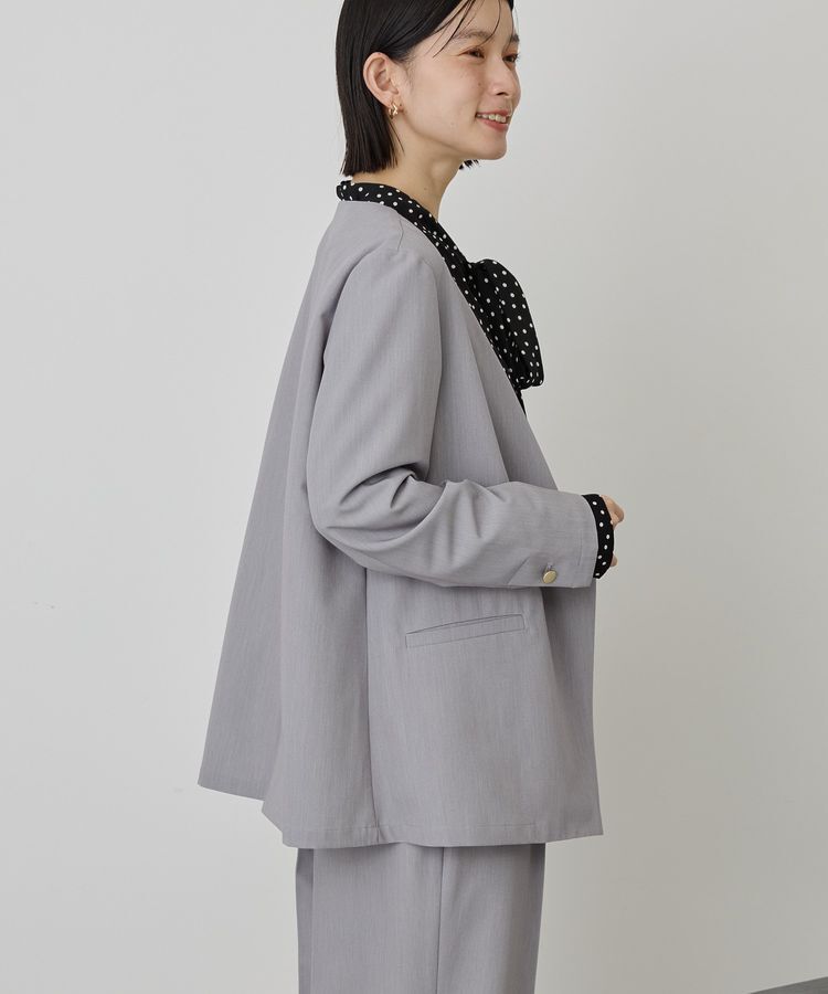 AMERICAN HOLIC「【イージーケア】ノーカラージャケット」|テーラードジャケット|