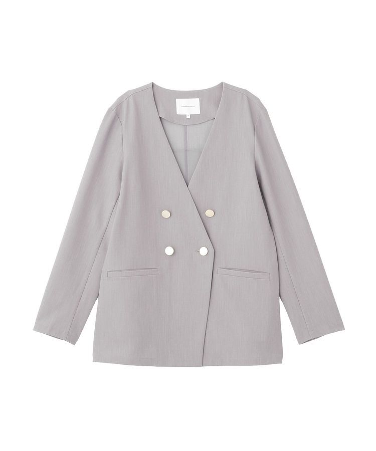 AMERICAN HOLIC「【イージーケア】ノーカラージャケット」|テーラードジャケット|