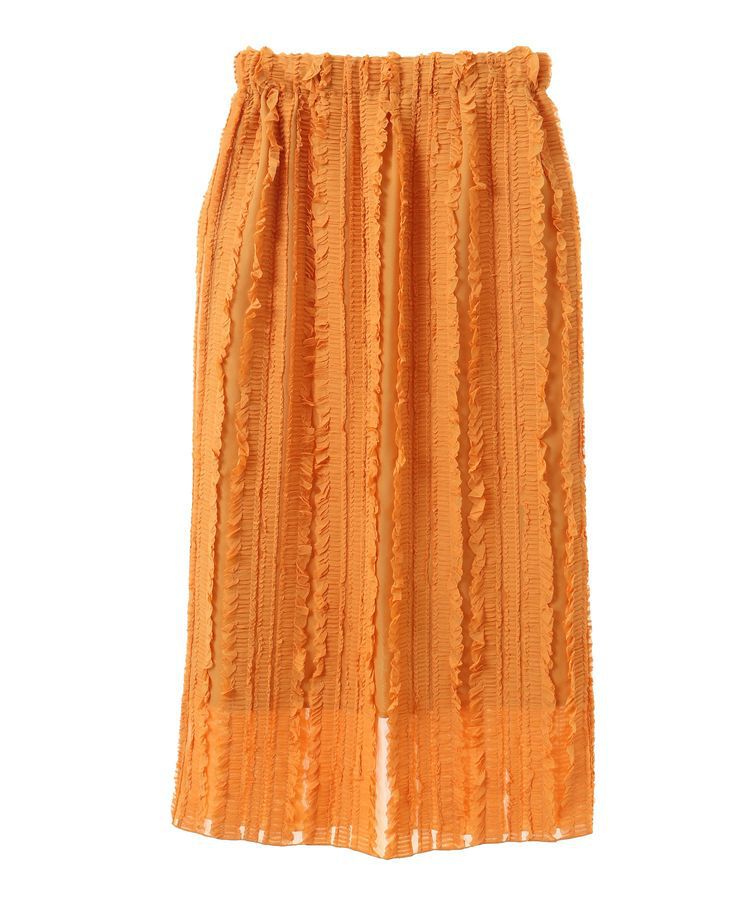 Green Parks「ジャガードストライプフリルIラインスカート」|スカート|