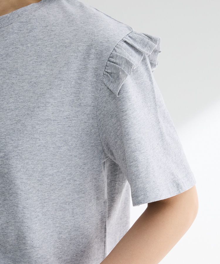 Green Parks「・Petit Fleur アシンメトリーフリルTEE」|Tシャツ・カットソー|