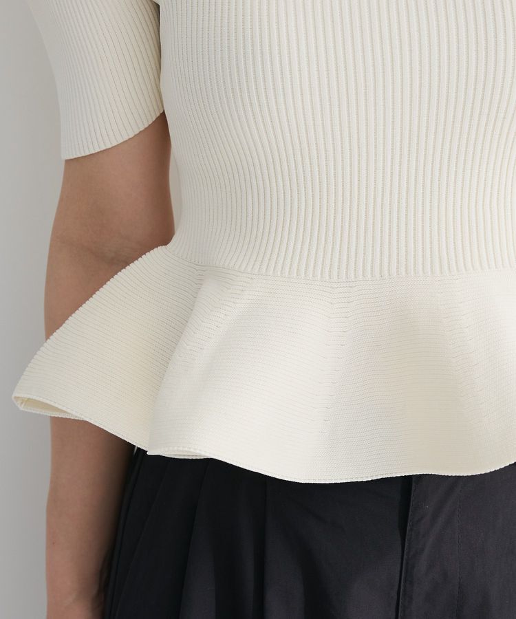 Green Parks「・swing by ハートネックペプラムニット」|ニット・セーター|