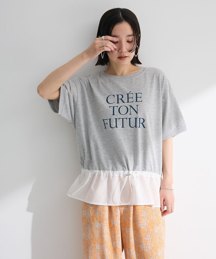 Green Parks「ウエストドロストドッキングロゴプルオーバー」|Tシャツ・カットソー|