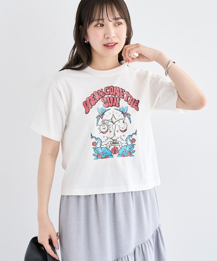 Green Parks「・DOUBLE FLAGS ヴィンテージライクプリントT」|Tシャツ・カットソー|Off White