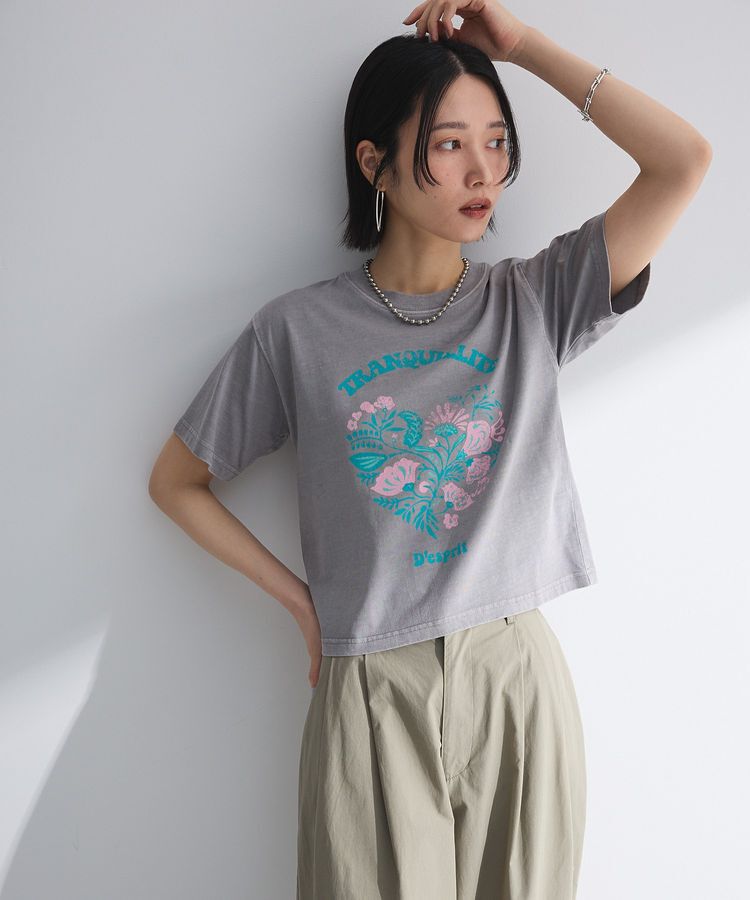 Green Parks「・DOUBLE FLAGS ヴィンテージライクプリントT」|Tシャツ・カットソー|