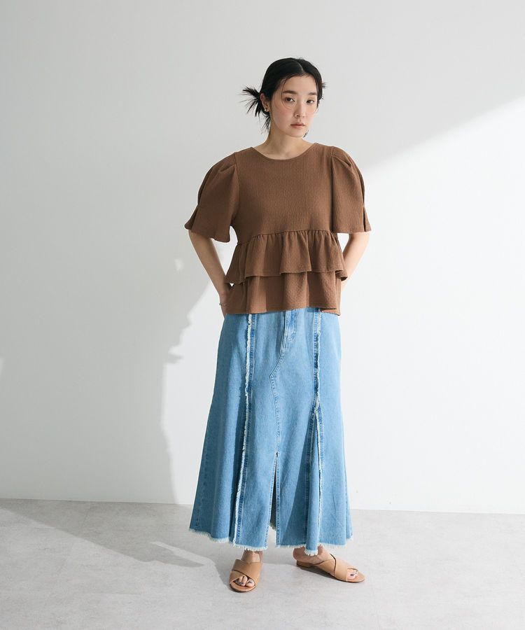 Green Parks「・PetitFleur 2wayダイヤ柄プルオーバー」|Tシャツ・カットソー|