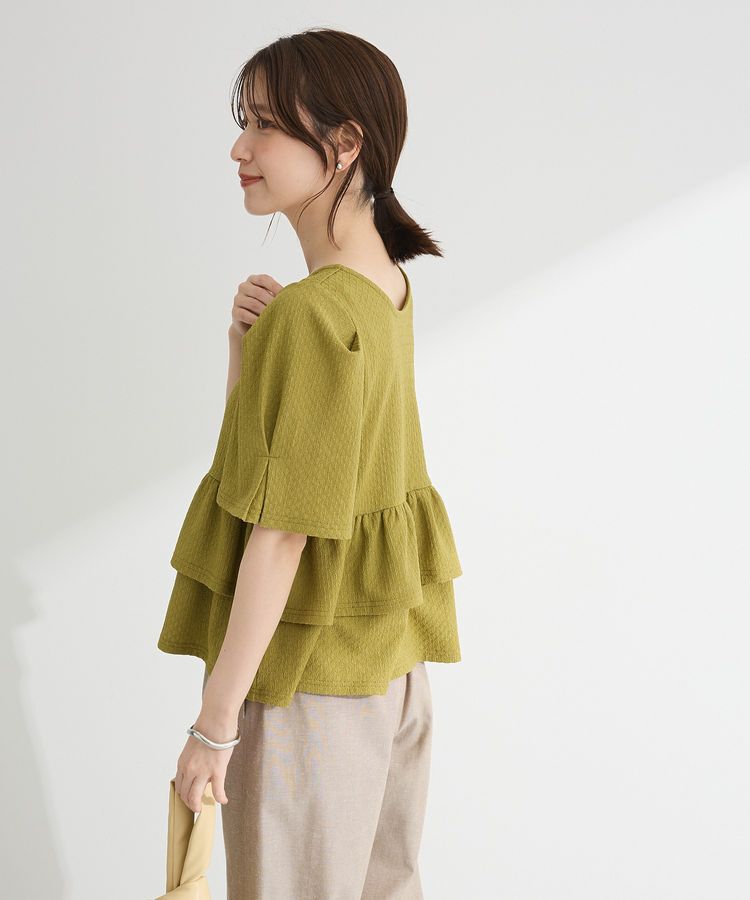 Green Parks「・PetitFleur 2wayダイヤ柄プルオーバー」|Tシャツ・カットソー|