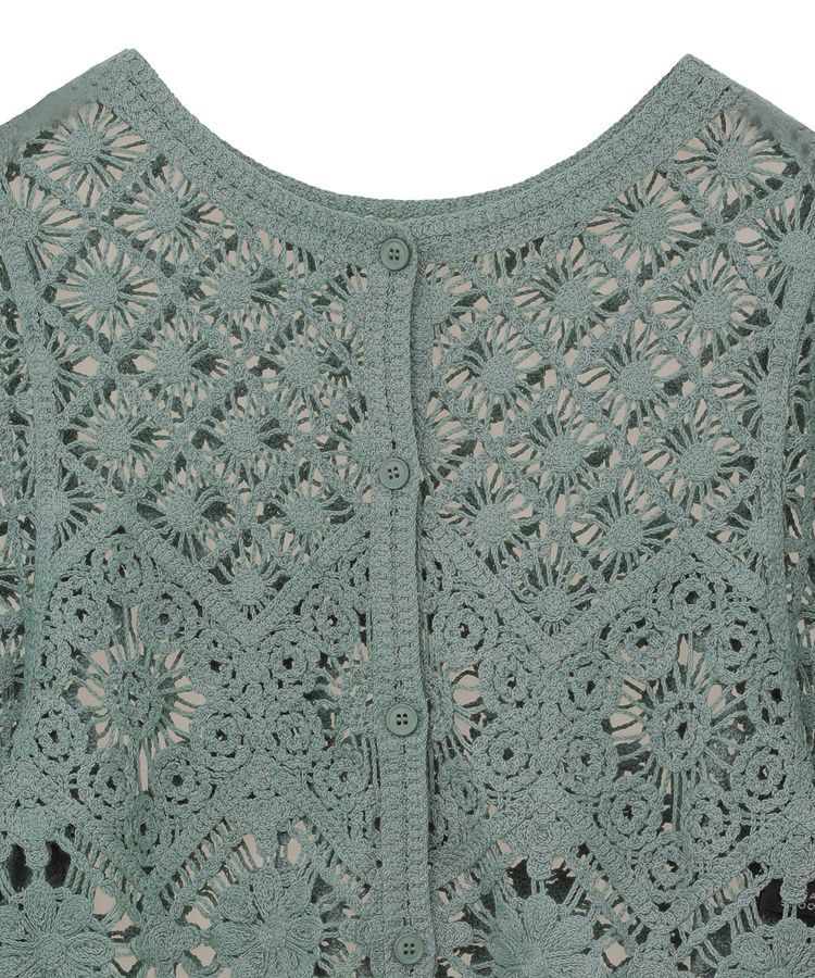 Green Parks「・SUGAR SPOON 2wayクロシェカーディガン」|カーディガン|