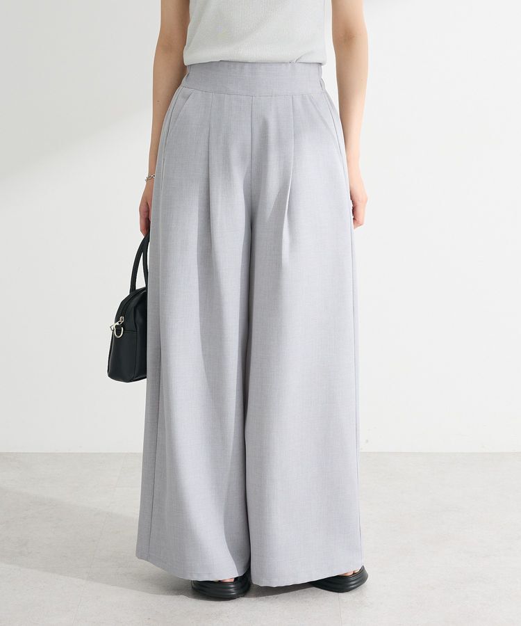 Green Parks「・ELENCARE DUE リネンライクワイドパンツ」|その他|Gray