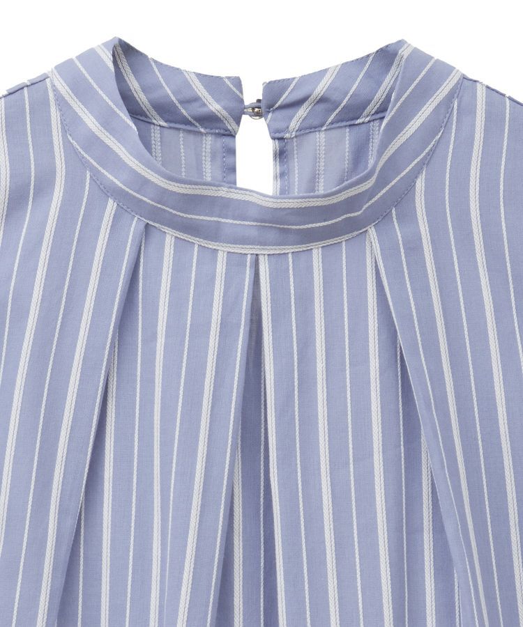 Green Parks「・ELENCARE DUE ストライプフリルブラウス」|シャツ・ブラウス|