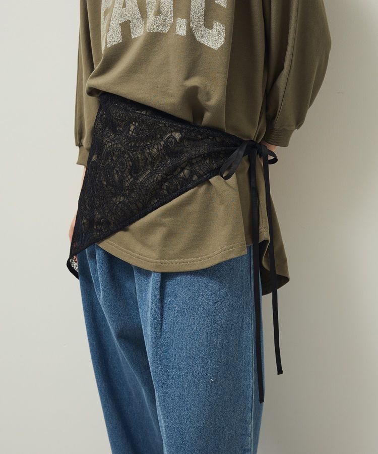 Green Parks「マルチWAYレーススカーフ」|その他|Black