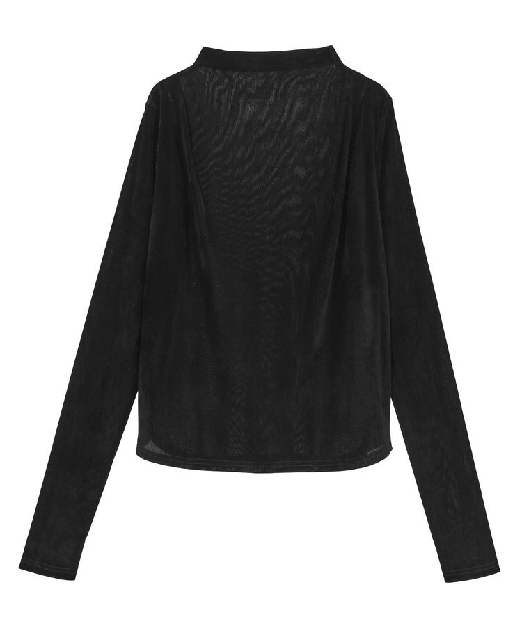 Green Parks「・ANDSEARCH シアーベロアボトルネックロンTEE」|Tシャツ・カットソー|