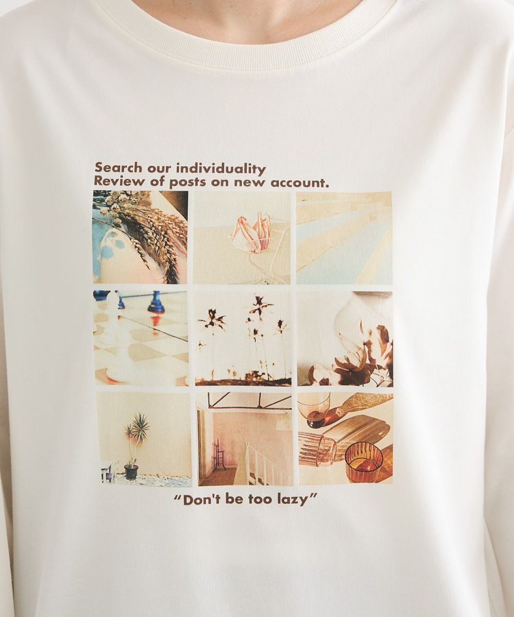 Green Parks「分割フォト長袖Tシャツ」|Tシャツ・カットソー|