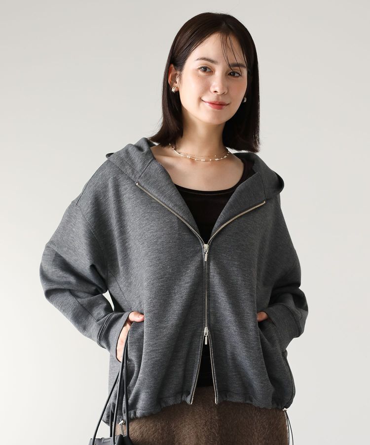 Green Parks「ダンボールZIPパーカー」|スウェット・ジャージ|Dark Gray