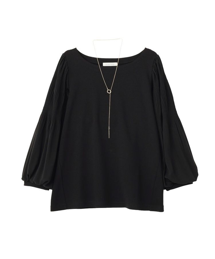 Green Parks「SET2点 ネックレス+マジョリカプルオーバー」|シャツ・ブラウス|Black