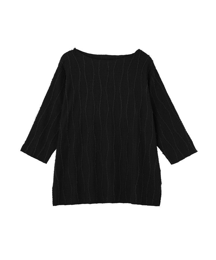 Green Parks「5分袖表面感カットプルオーバー」|Tシャツ・カットソー|