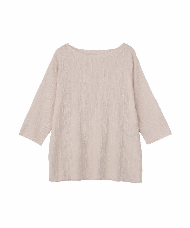 Green Parks「5分袖表面感カットプルオーバー」|Tシャツ・カットソー|