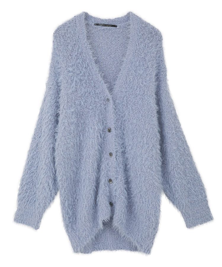 YECCA VECCA「【尾崎紗代子&times;YECCA VECCA】ブークレフェザーニットカーディガン」|カーディガン|